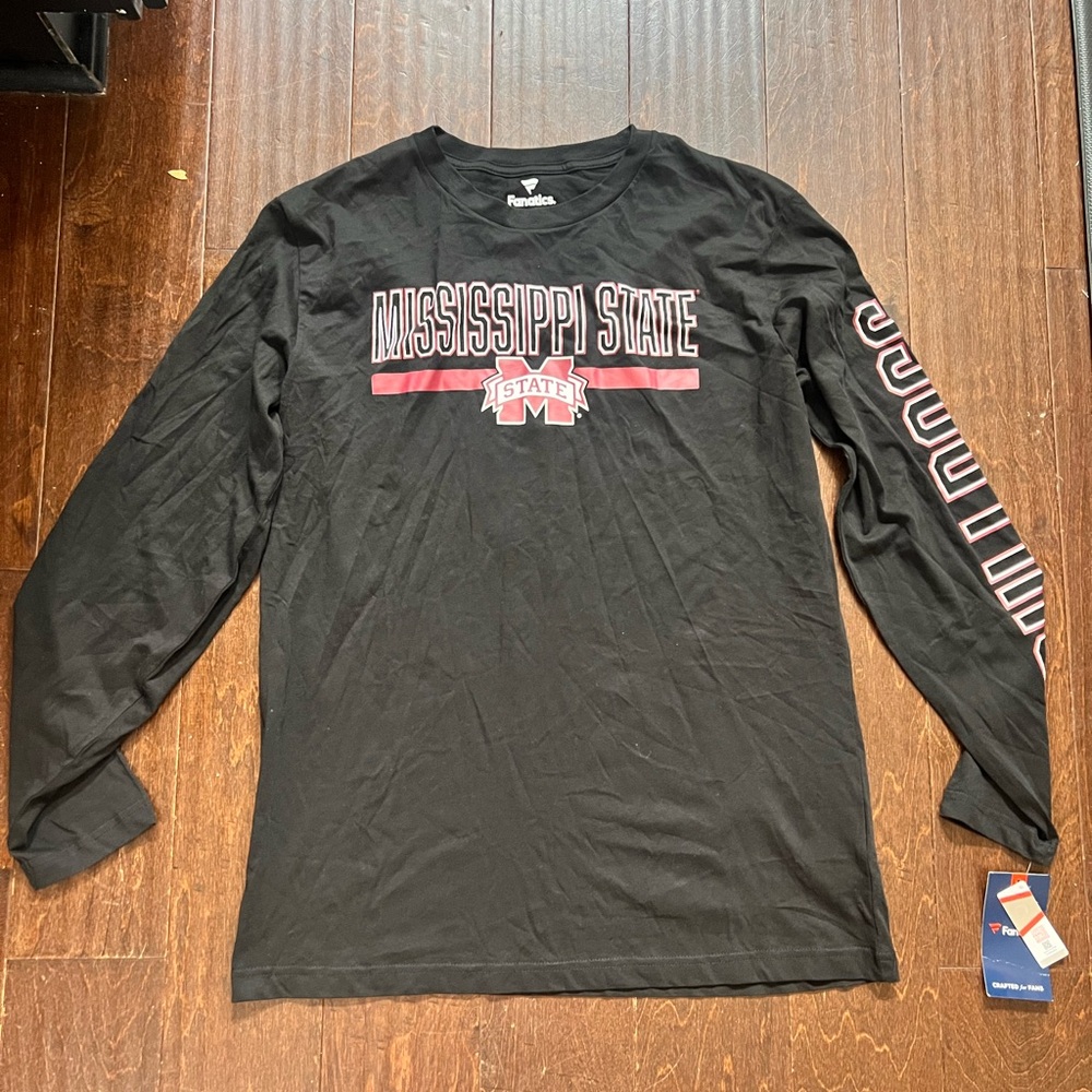 Fanatics Black Mississippi State Long Sleeve Tee